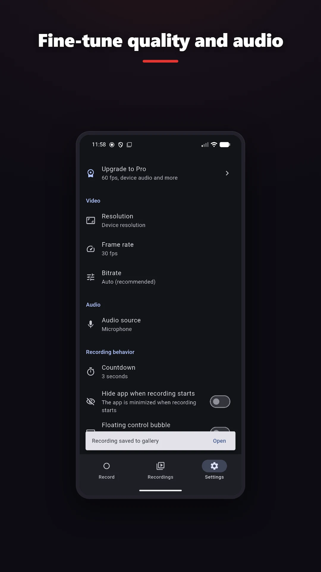 Screen Recorder - Vidorec screenshot